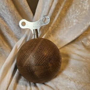 Wooden Music Box with Silver Key